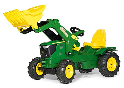Rolly Toys 61 110 2 Rollyfarmtrac John Deere 6210 R - Tractor de pedales (con pala y ruedas ligeras) , color/modelo surtido