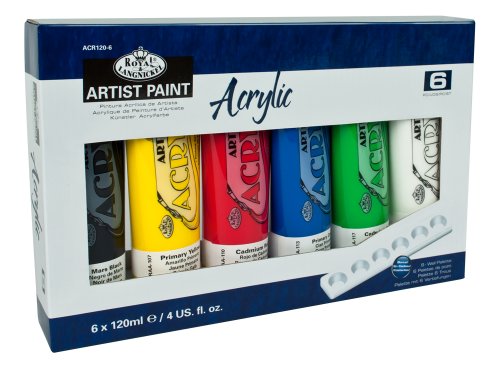 Royal & Langnickel - Pintura acrílica (120 ml, 6 unidades), multicolor