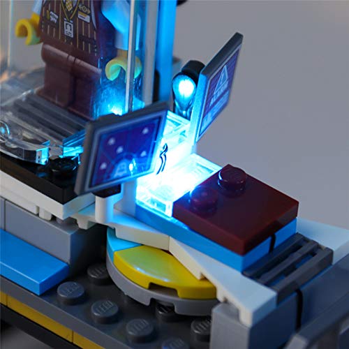 RTMX&kk Conjunto de Luces Lluminación para Tren Fantasma expreso Modelo de Bloques de Construcción, Juego Luces LED Compatible con Lego 70424 (Modelo Lego no Incluido)