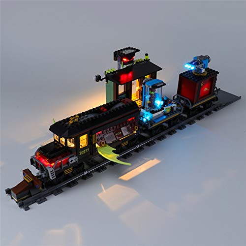 RTMX&kk Conjunto de Luces Lluminación para Tren Fantasma expreso Modelo de Bloques de Construcción, Juego Luces LED Compatible con Lego 70424 (Modelo Lego no Incluido)