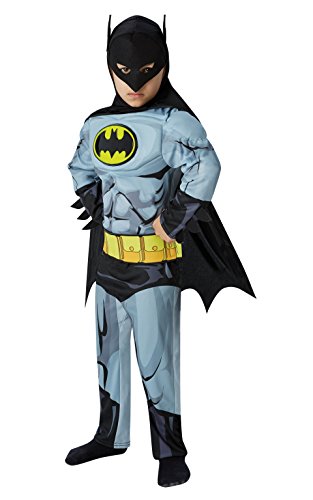 Rubie's 610779 Disfraz oficial de Batman para niños, superhéroe, cómic, para niños