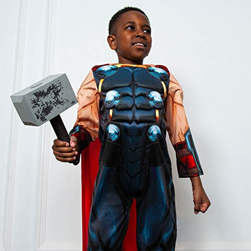Rubies 640836M Disfraz infantil de los Vengadores de Marvel, tamaño mediano, color negro