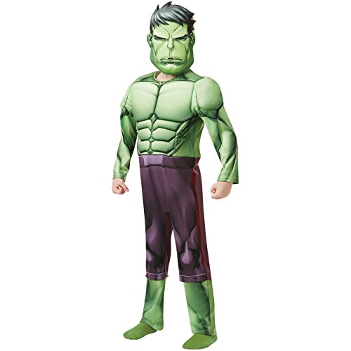 Rubies 640839L Marvel Avengers Hulk - Disfraz infantil de Hulk de 7 a 8 años