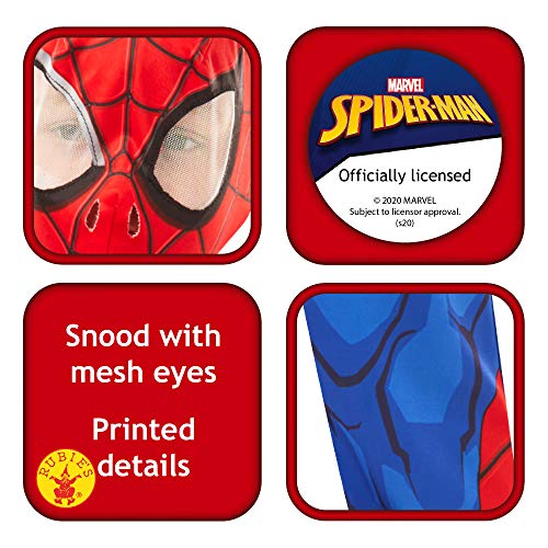 Rubie's 640840L SPIDERMAN Marvel - Disfraz infantil clásico de Spider-Man,L (7-8 años)
