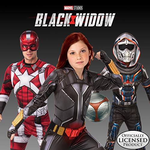 Rubie's Disfraz de viuda negra de Marvel Studios para niña, traje negro, tamaño mediano