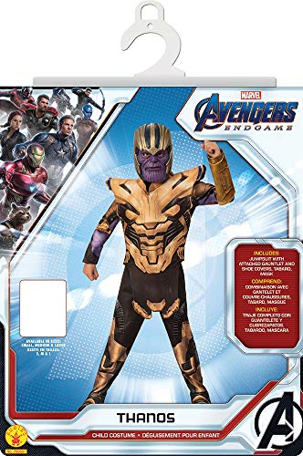 Rubie's - Disfraz oficial de Los Vengadores de Endgame Thanos, para Niños, Tamaño Grande, 8 -10 Años, altura 147 cm