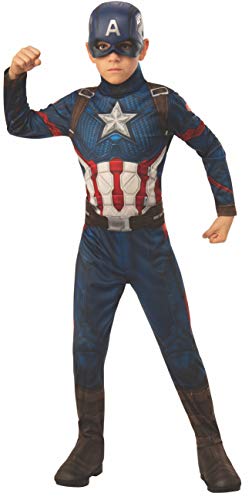 Rubie's - Disfraz oficial de los Vengadores del Capitán América, talla Large - 8-10 años