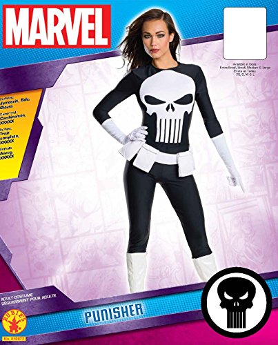 Rubies Disfraz oficial de Marvel, para mujer, diseño de castigador, talla M