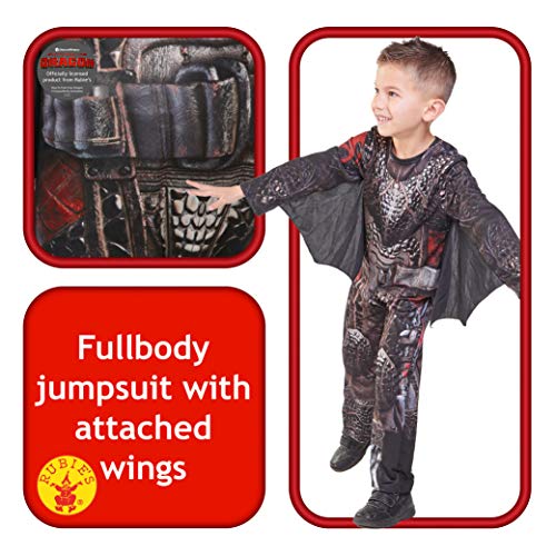 Rubies - Disfraz oficial para niños de Lujo de batalla con hipo de dragón, talla mediana de 5 a 6 años