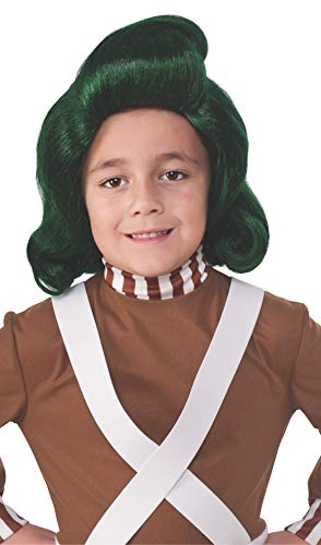 Rubie's - Peluca oficial de Willy Wonka y The Chocolate Factory Oompa Loompa para niños (talla única)