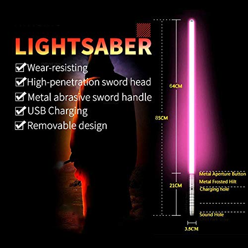 Sable de luz Rgb para colorear juego Luke Skywalker sable láser Jedi Sith Force Fx Duel Sound High Gift. Dorado