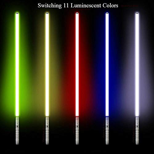 Sable de luz Rgb para colorear juego Luke Skywalker sable láser Jedi Sith Force Fx Duel Sound High Gift. Plata