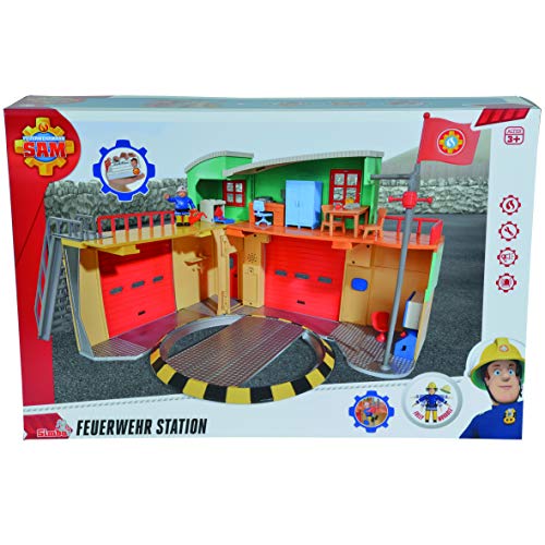 Sam el bombero - Estación con Figura del Oficial Steele (Simba 9258282)