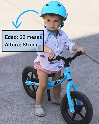 Sawyer - Bicicleta Sin Pedales Ultraligera - Niños 2, 3 y 4 Años (Azul)