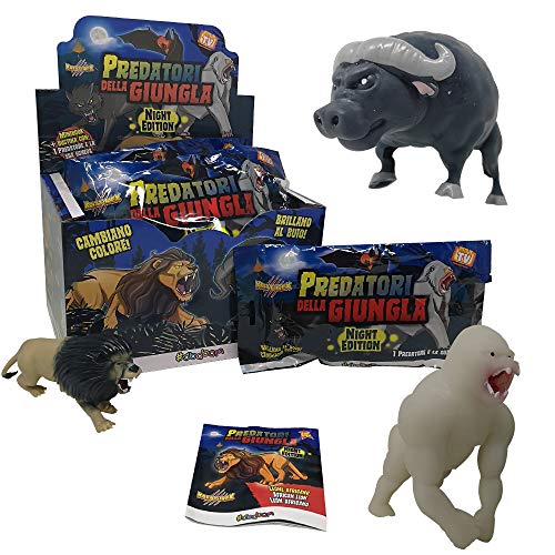 SBABAM - Depredadores de la Jungla Night Edition-Pack con 4 bolsitas Super Animales, 061-19