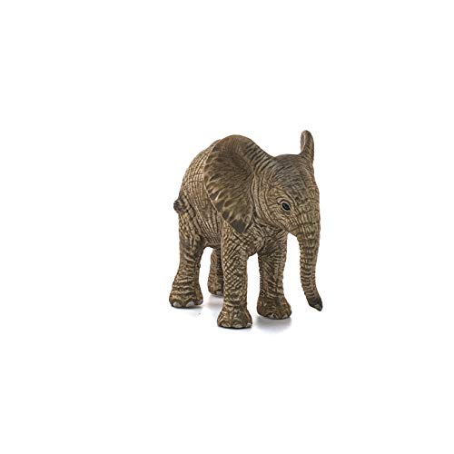 Schleich- Figura de Cría de Elefante Africano, Colección Wild Life, 6.8 cm (14763)
