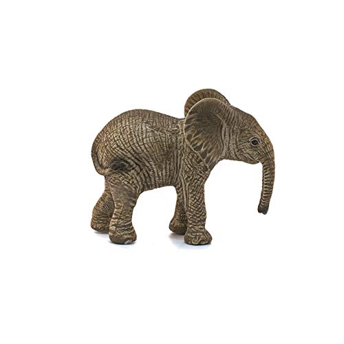 Schleich- Figura de Cría de Elefante Africano, Colección Wild Life, 6.8 cm (14763)