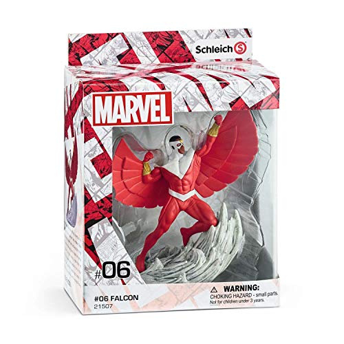 Schleich Marvel - Figura Superhéroe Falcon, 18,4 cm