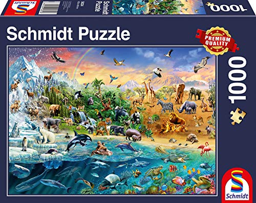 Schmidt Animal Kingdom-Puzzle (1000 Piezas), Multicolor (SCH58324)