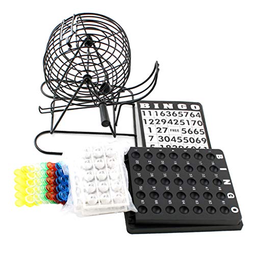 SDENSHI Kits de 75 Piezas Juego de Mesa Tablero de Bingo Simulación de Lotería para Adultos Niños