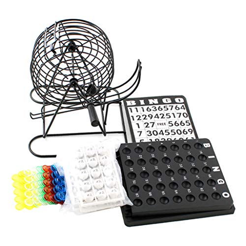 SDENSHI Kits de 75 Piezas Juego de Mesa Tablero de Bingo Simulación de Lotería para Adultos Niños