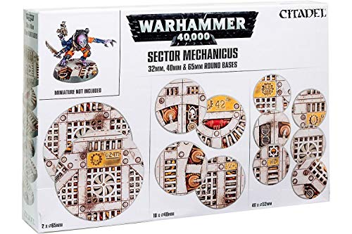 Sector Mechanicus 32mm, 40mm & 65mm round bases - Warhammer 40,000