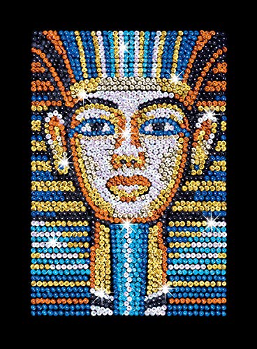 Sequin Art- Kit de Bricolaje para Niños, Tutankamon, CREA Bello Arte Colorido con Lentejuelas, Multicolor (5013-1606)