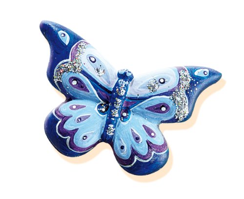 SES- Set de Pintura y Montaje de Mariposa con Brillantina para niños, Multicolor (01131)