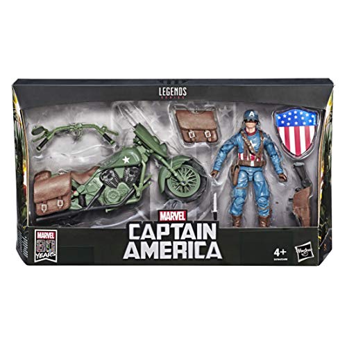 Set figura y vehiculo Capitan America Marvel Legends