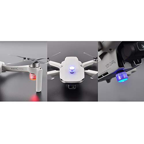 SHEAWA Mini luz de vuelo de noche luz de señal, luz de navegación, kit de luces LED para DJI Mavic Mini Drone Accesorios
