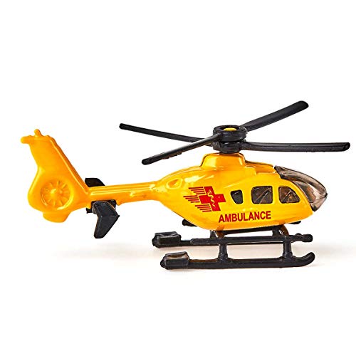SIKU 0856, Helicóptero de rescate, Metal/Plástico, Amarillo, Rotores giratorios
