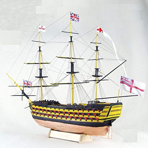 SIourso Kits De Construcción Kits De Modelo De Barco HMS Victory 1765 Kit De Modelo De Barco De Vela De Madera Occidental Británico Royal Navy