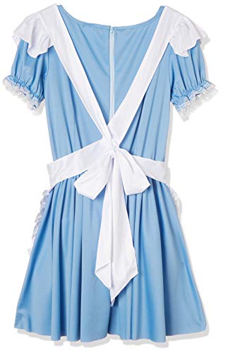 Smiffys-39474S Disfraz de Nina baraja de Cartas, con Vestido, Color Azul, S - EU Tamaño 36-38 (Smiffy'S 39474S)