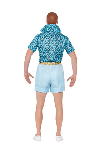Smiffy's 42979L - Disfraz de Ken, Barbie, Safari, Talla Grande, 106,68 - 111,76 cm, Color Azul