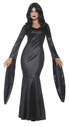 Smiffy'S 48018M Disfraz De Vampiresa Inmortal Con Vestido Con Efecto Mojado, Negro, M - Eu Tamaño 40-42