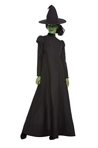 Smiffys 51061M - Disfraz de bruja malvada para mujer, talla M, color negro