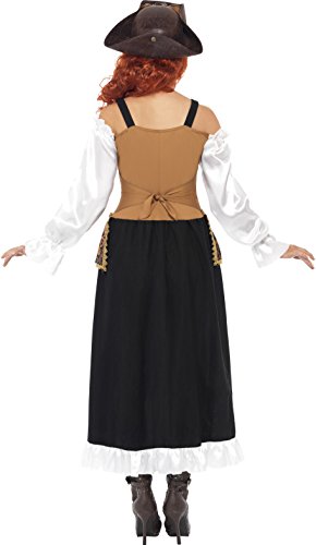 Smiffy's - Disfraz de moza pirata adultos, talla S (28709S)