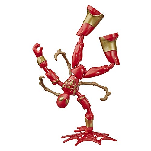 Spiderman- Bend and Flex Figura Iron Spider 15 cm, Color (Hasbro E89725X0)