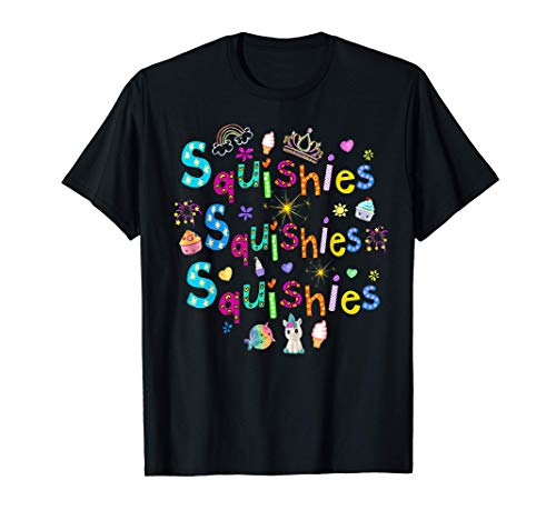 Squishies Squishy Unicorn Narwhal Cupcake Kawaii Girls Teens Camiseta