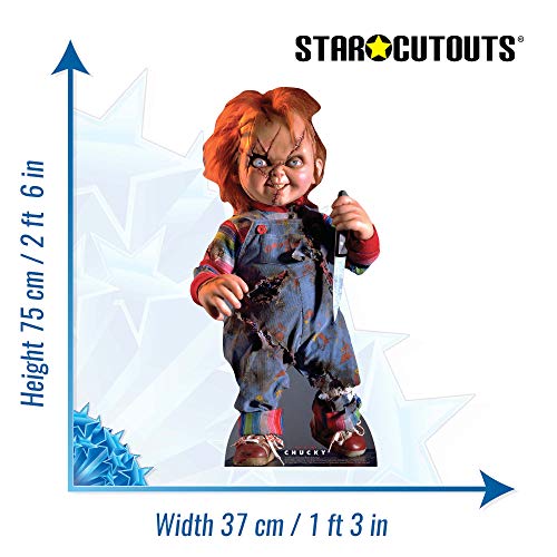 Star Cutouts Ltd SC1316 Scarred Chucky Juego para niños Halloween, Amigos y Fans