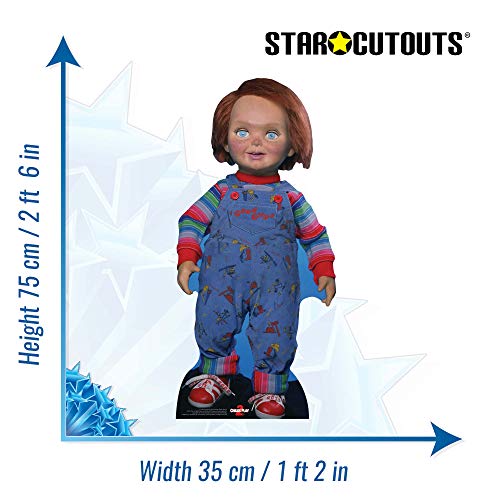 Star Cutouts SC1326 Muñeca de los chicos buenos ChuckyChild's Play perfecta para Halloween, amigos y fans, multicolor