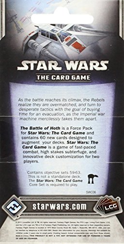 Star Wars EDGSWC06 La batalla de Hoth, Juego de cartas (60 cartas)