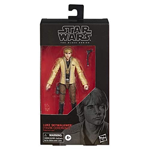 Star Wars - Figura de acción de Luke Skywalker (ceremonia de Yavin) de Black Series (Hasbro E4086EL2)