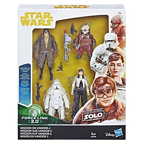 Star Wars Force Link 2.0 – Misión a Vandor-1 – Pack de 4 Figuras de 9,5 cm – Juguete