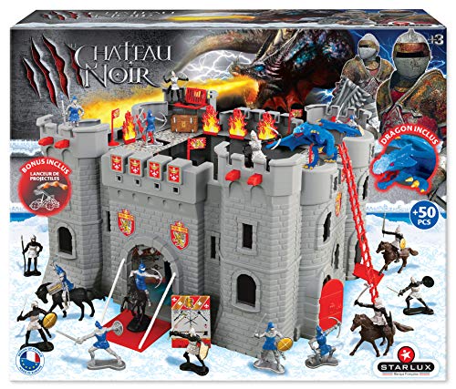 STARLUX MBI Fort-Caballeros y Soldados El Castillo, 404002, Gris, Negro, Rojo, Azul