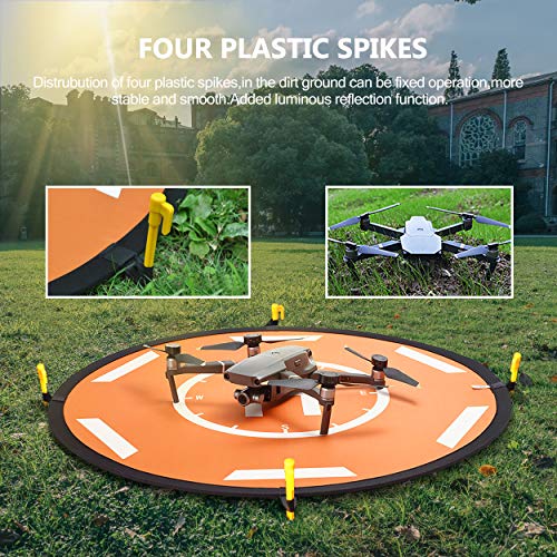 STARTRC Drone Landing Pad Universal Waterproof D 80 cm / 32 '' Pads portátiles de Aterrizaje Plegables para dji Mavic Air 2/Mini 2 /Mavic 2 Pro/Zoom/Mavic Mini Drone (80CM)