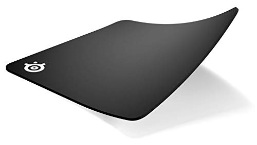 SteelSeries QcK Heavy - Alfombrilla de ratón de juego, 450mm x 400mm, tela, base de caucho, compatible con ratón láser y óptico, negro