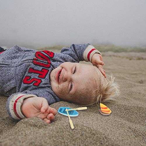 STOBOK Mini Beach Doll House Toys Kits de Decoración de Casa de Muñecas en Miniatura de Estilo de Playa Accesorios de Sandbox de Escritorio Accesorios de Fotografía de Paisaje de Verano