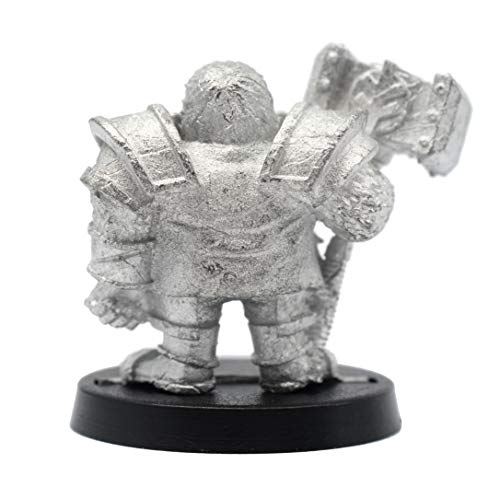 Stonehaven Miniaturas Hombre Enano Hammersmith Figura miniatura, 100% metal peltre – 26 mm de altura – (para juegos de guerra de mesa de 28 mm) – Fabricado en Estados Unidos