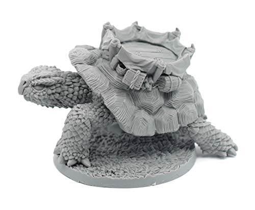 Stonehaven Miniatures - Figura en miniatura de gran tortuga, 100% resina de uretano, 57 mm de alto, (para juegos de guerra de mesa de 28 mm)